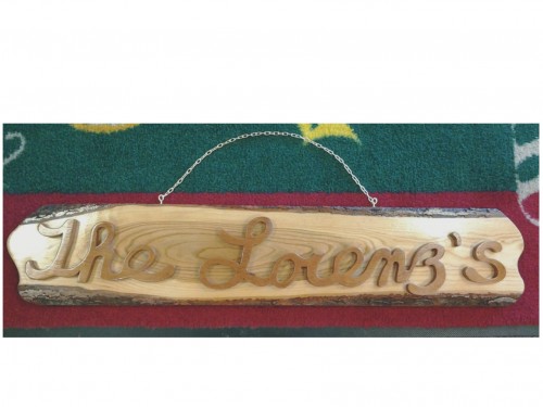 Locally Made Custom Wood Name Signs