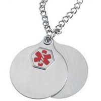 Necklace with 4 Engravable Areas